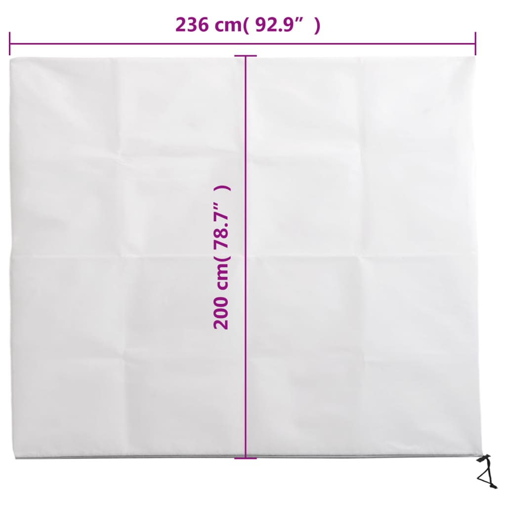 Plantefleecetrekk med glidelås 4 stk 70 g/m² 2,36x2 m
