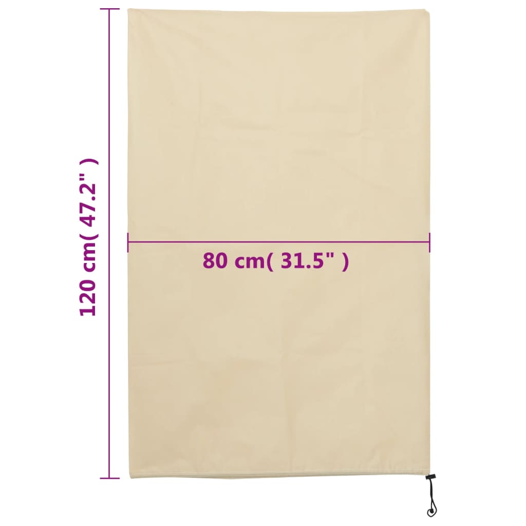 Plantefleecetrekk med snor 12 stk 70 g/m² 0,8x1,2 m