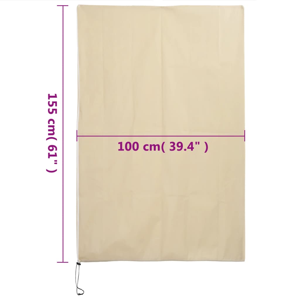 Plantefleecetrekk med glidelås 10 stk 70 g/m² 1x1,55 m