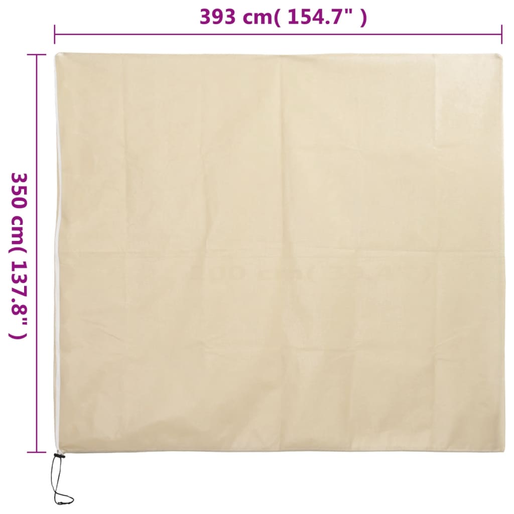 Plantefleecetrekk med glidelås 10 stk 70 g/m² 3,93x3,5 m