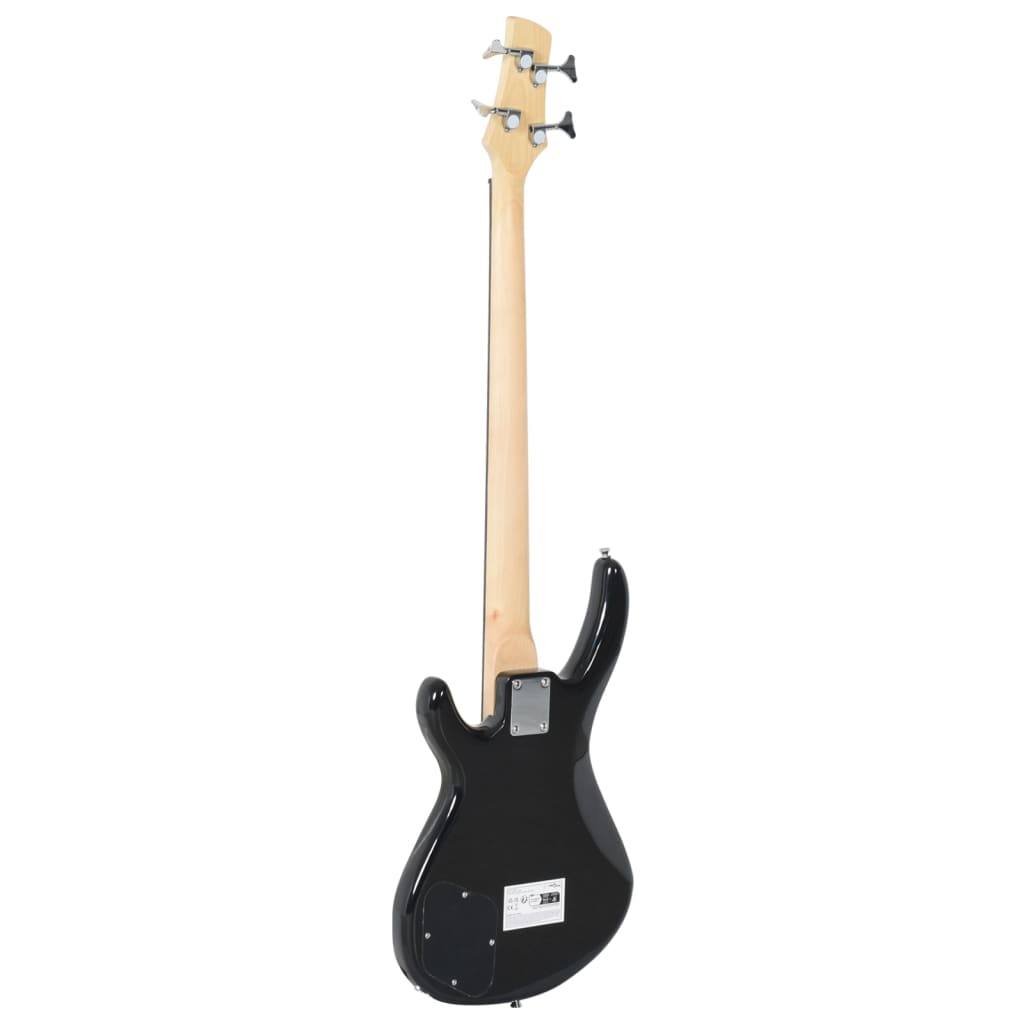 Elektrisk bassgitar for nybegynnere veske brun svart 4/4 46"