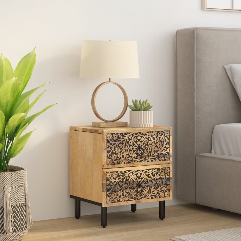 Nattbord 40x33x46 cm heltre mango