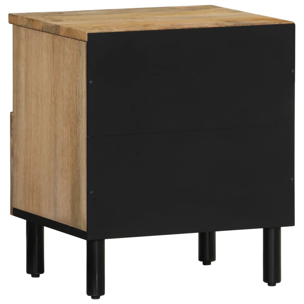 Nattbord 2 stk 40x33x46 cm heltre mango