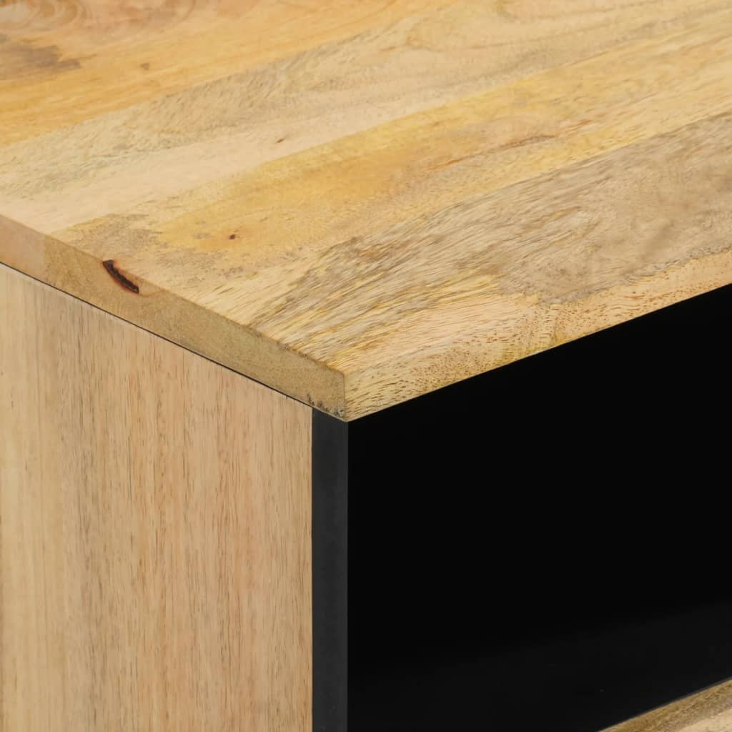 Nattbord 2 stk 40x33x46 cm heltre mango