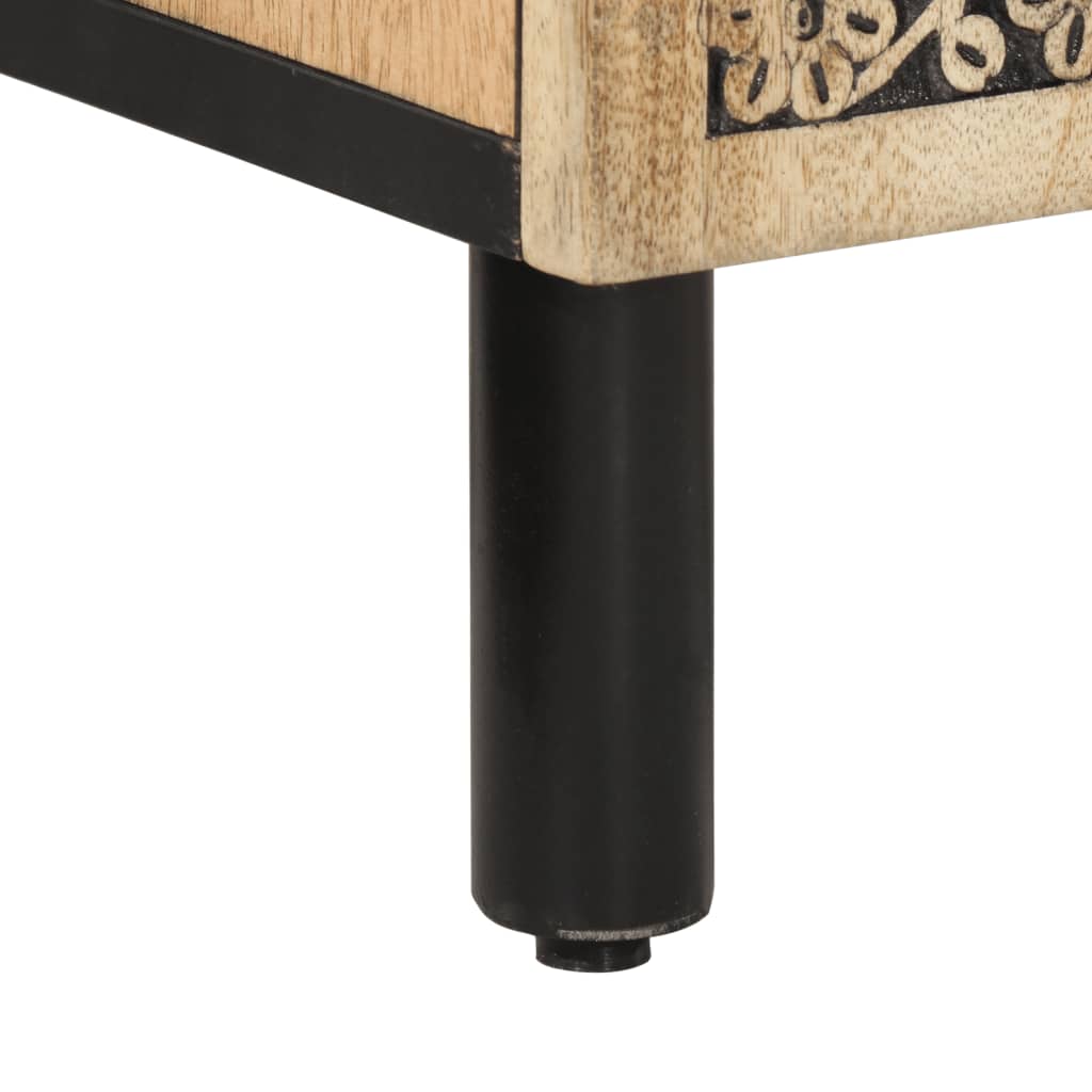 Baderomsskap 38x33x58 cm heltre mango