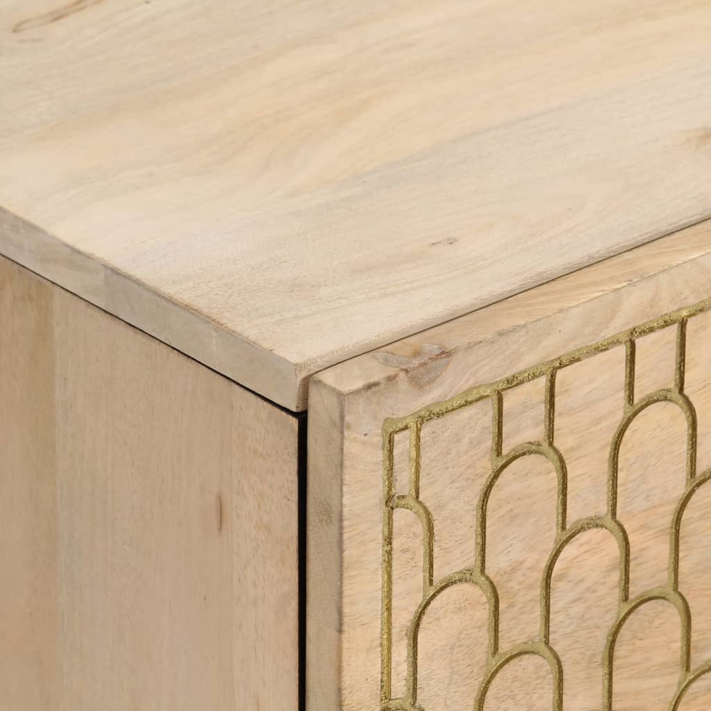Nattbord 2 stk 40x33x46 cm heltre mango