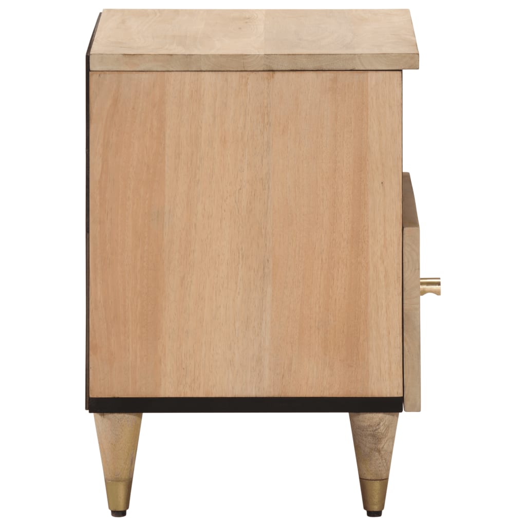 Nattbord 2 stk 40x33x46 cm heltre mango