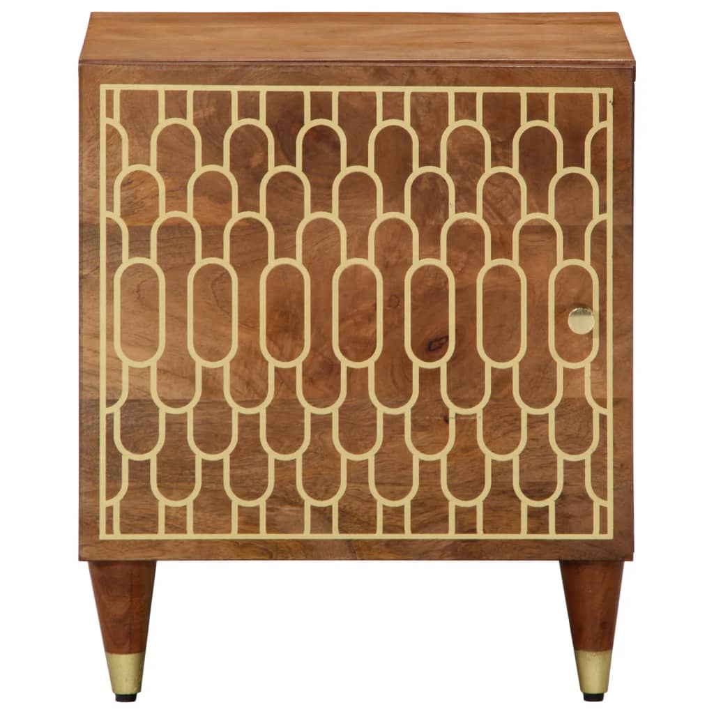 Nattbord 2 stk 40x33x46 cm heltre mango