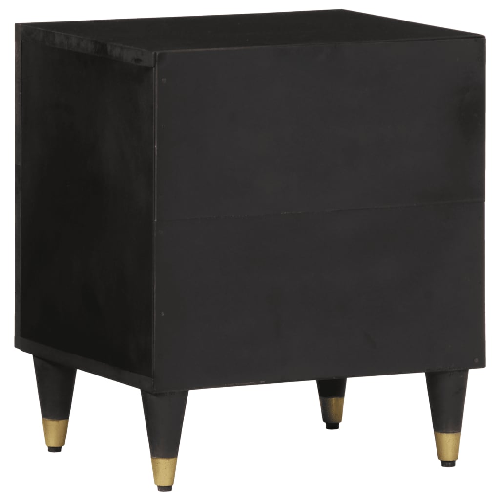 Nattbord 2 stk 40x33x46 cm heltre mango