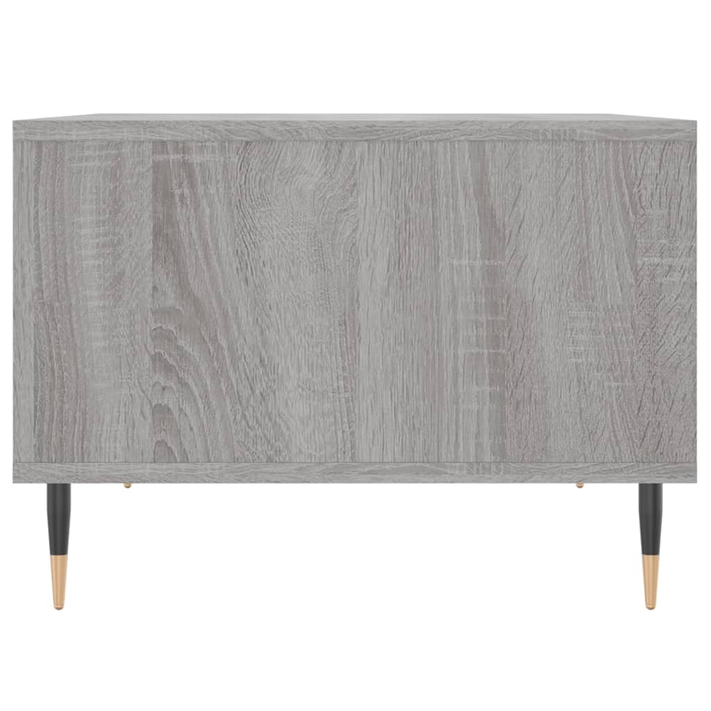 Salongbord grå sonoma 60x50x36,5 cm konstruert tre
