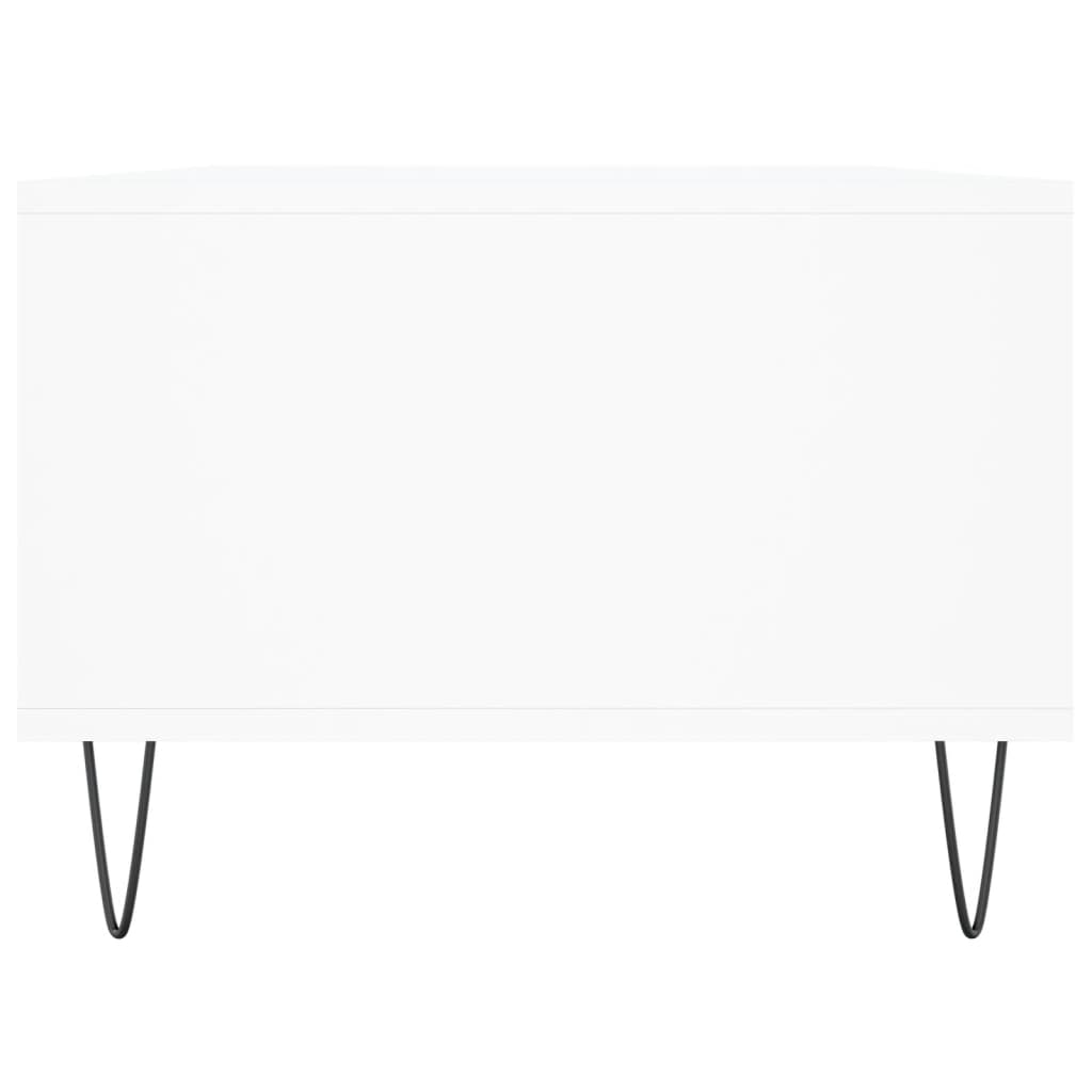 Salongbord hvit 90x50x36,5 cm konstruert tre