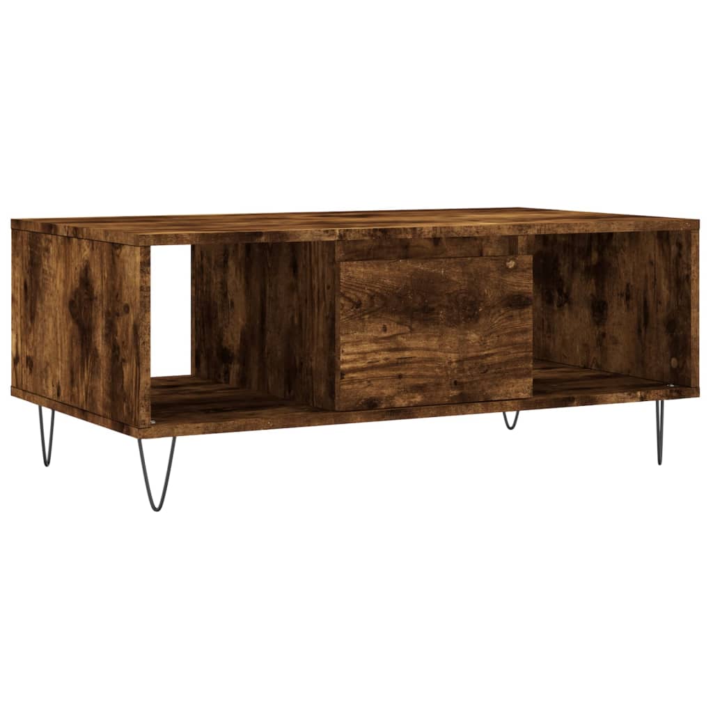 Salongbord røkt eik 90x50x36,5 cm konstruert tre