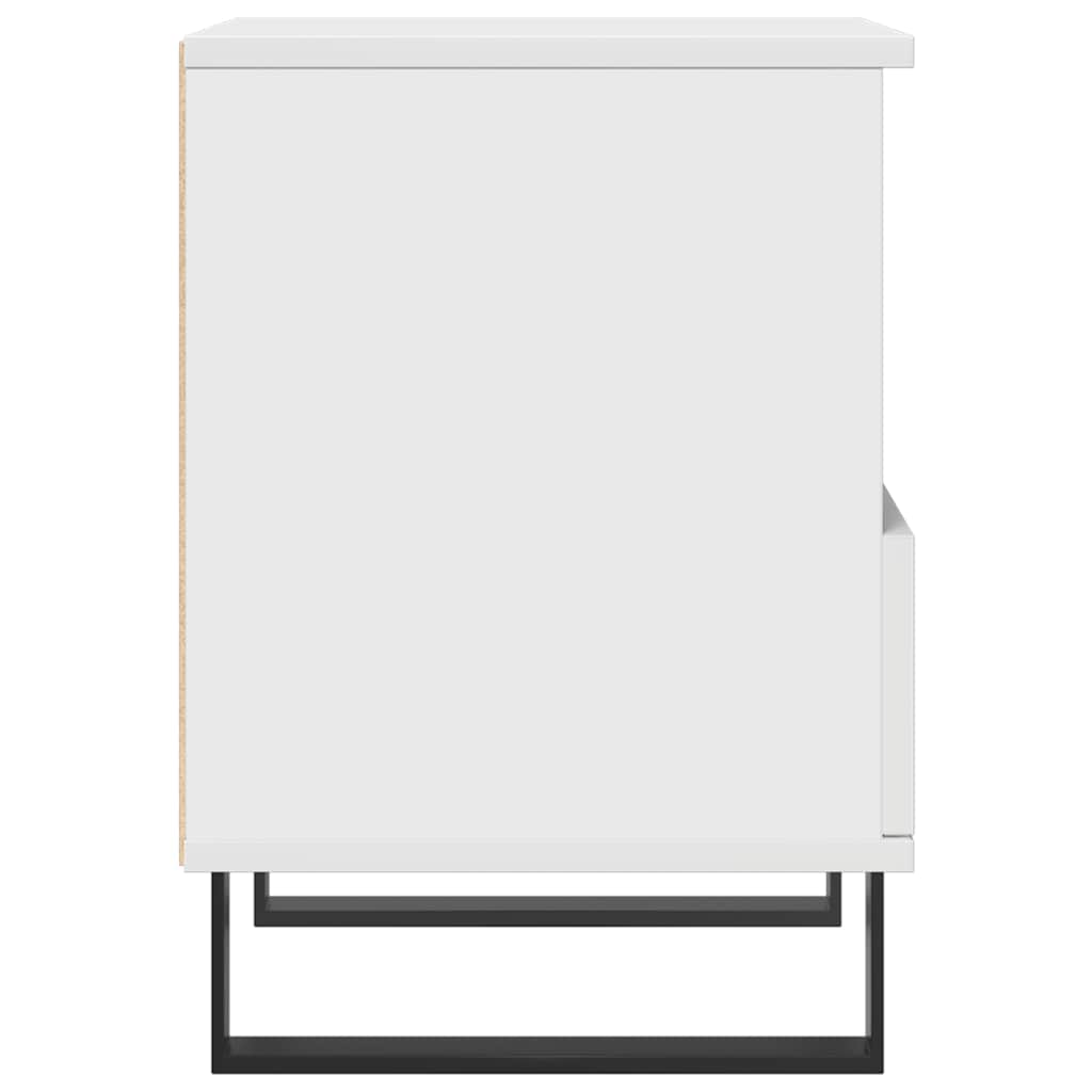 Nattbord 2 stk hvit 40x35x50 cm konstruert tre