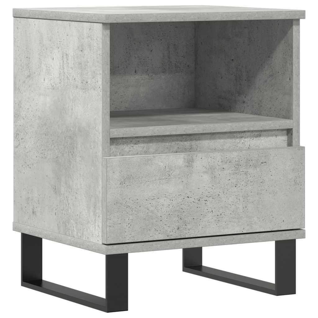 Nattbord betonggrå 40x35x50 cm konstruert tre