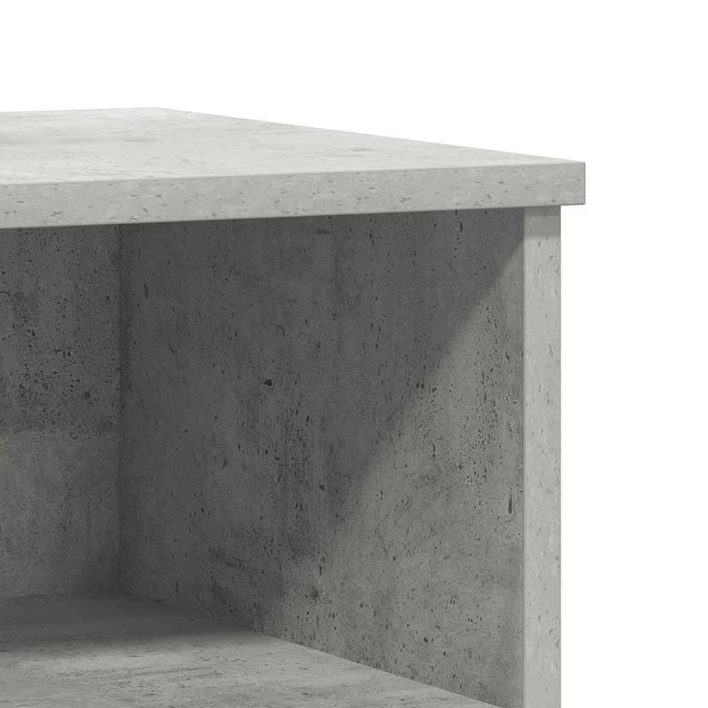Nattbord 2 stk betonggrå 40x35x50 cm konstruert tre