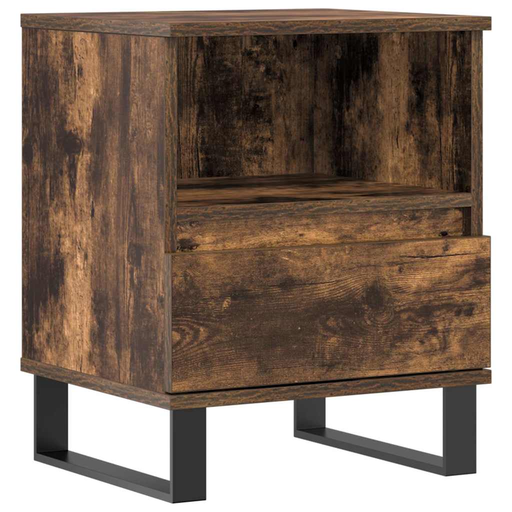 Nattbord røkt eik 40x35x50 cm konstruert tre