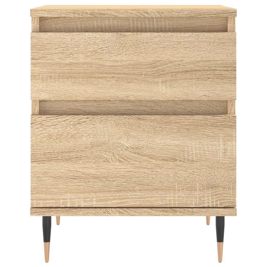 Nattbord 2 stk sonoma eik 40x35x50 cm konstruert tre