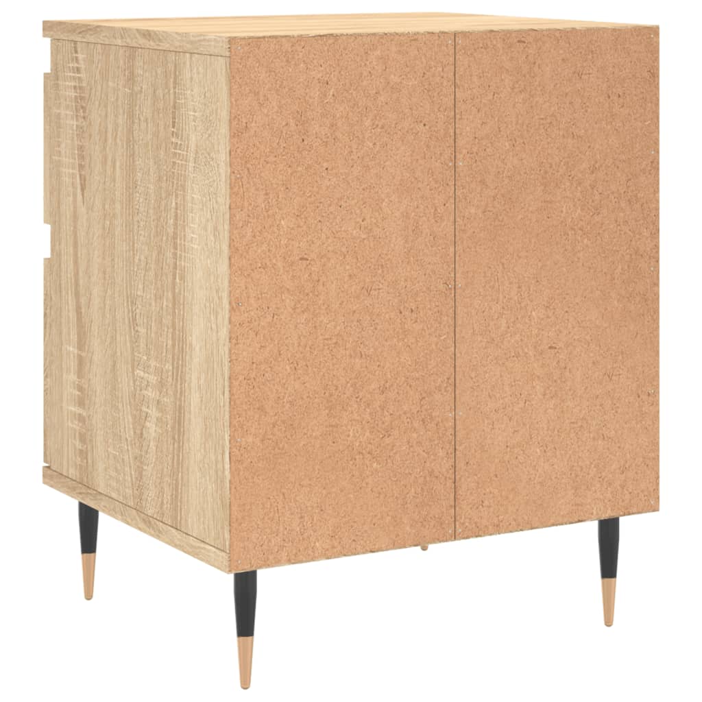 Nattbord 2 stk sonoma eik 40x35x50 cm konstruert tre