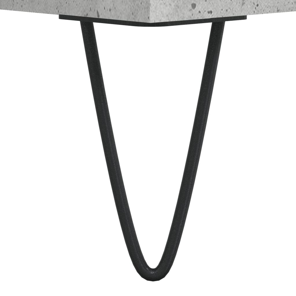 Nattbord 2 stk betonggrå 40x35x50 cm konstruert tre