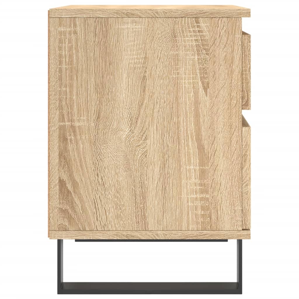 Nattbord 2 stk sonoma eik 40x35x50 cm konstruert tre