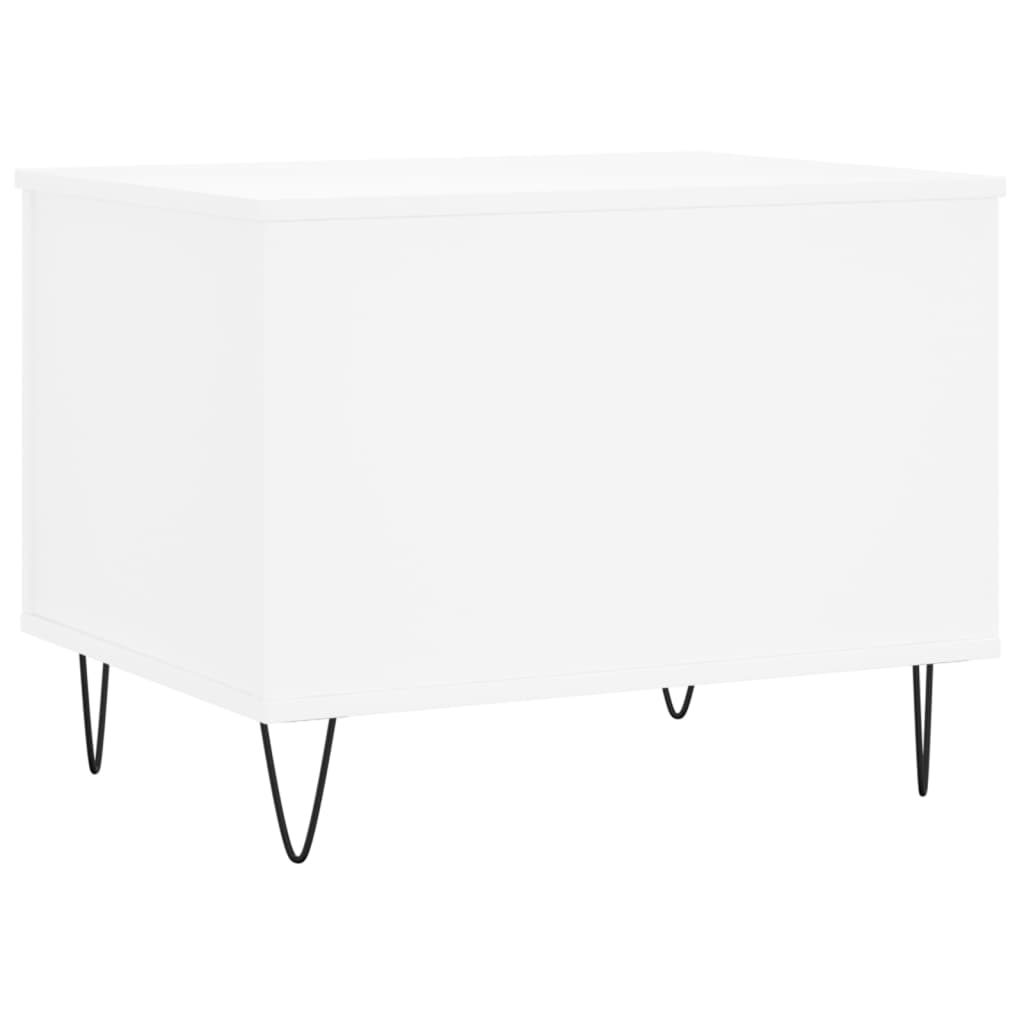 Salongbord hvit 60x44,5x45 cm konstruert tre