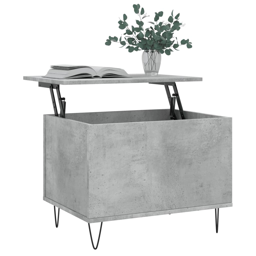 Salongbord betonggrå 60x44,5x45 cm konstruert tre