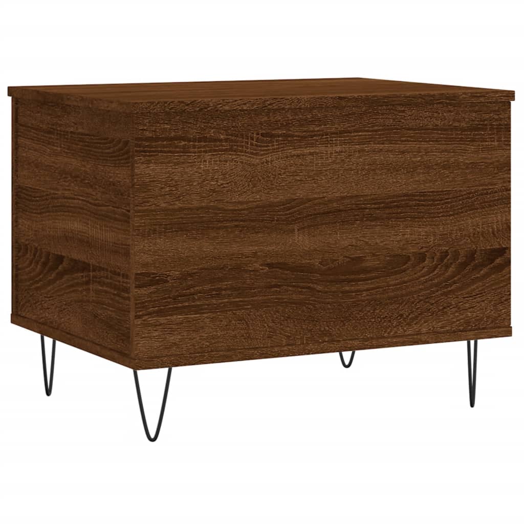 Salongbord brun eik 60x44,5x45 cm konstruert tre