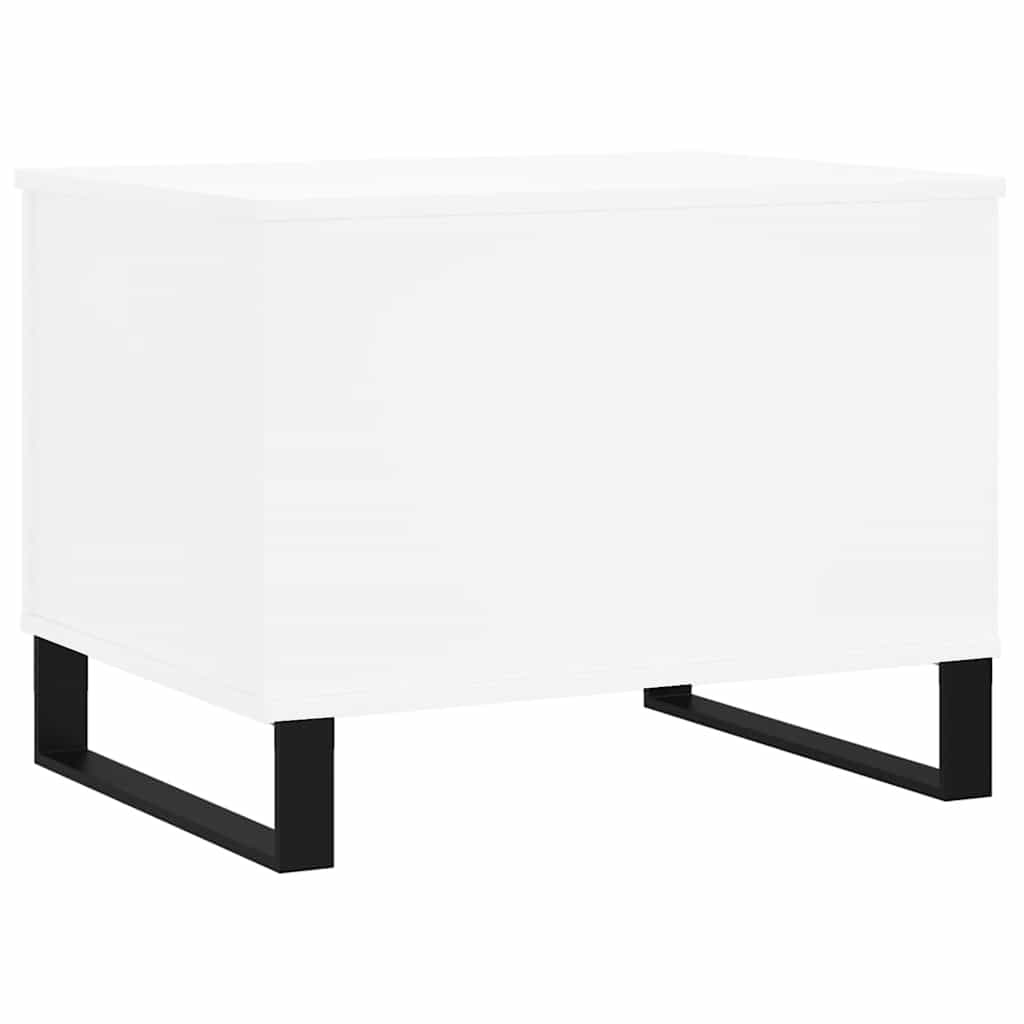 Salongbord hvit 60x44,5x45 cm konstruert tre