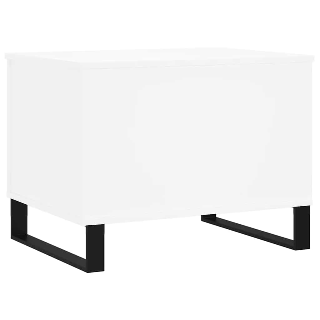 Salongbord hvit 60x44,5x45 cm konstruert tre