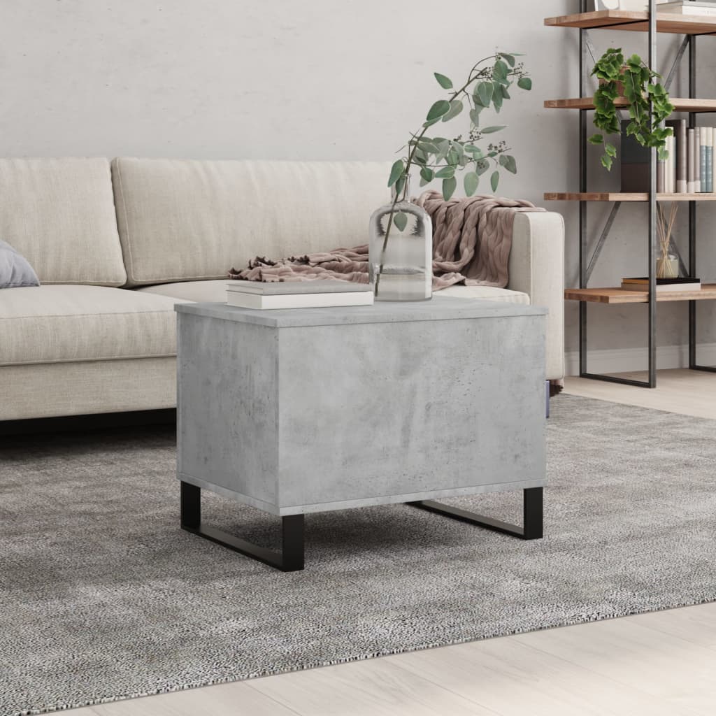 Salongbord betonggrå 60x44,5x45 cm konstruert tre