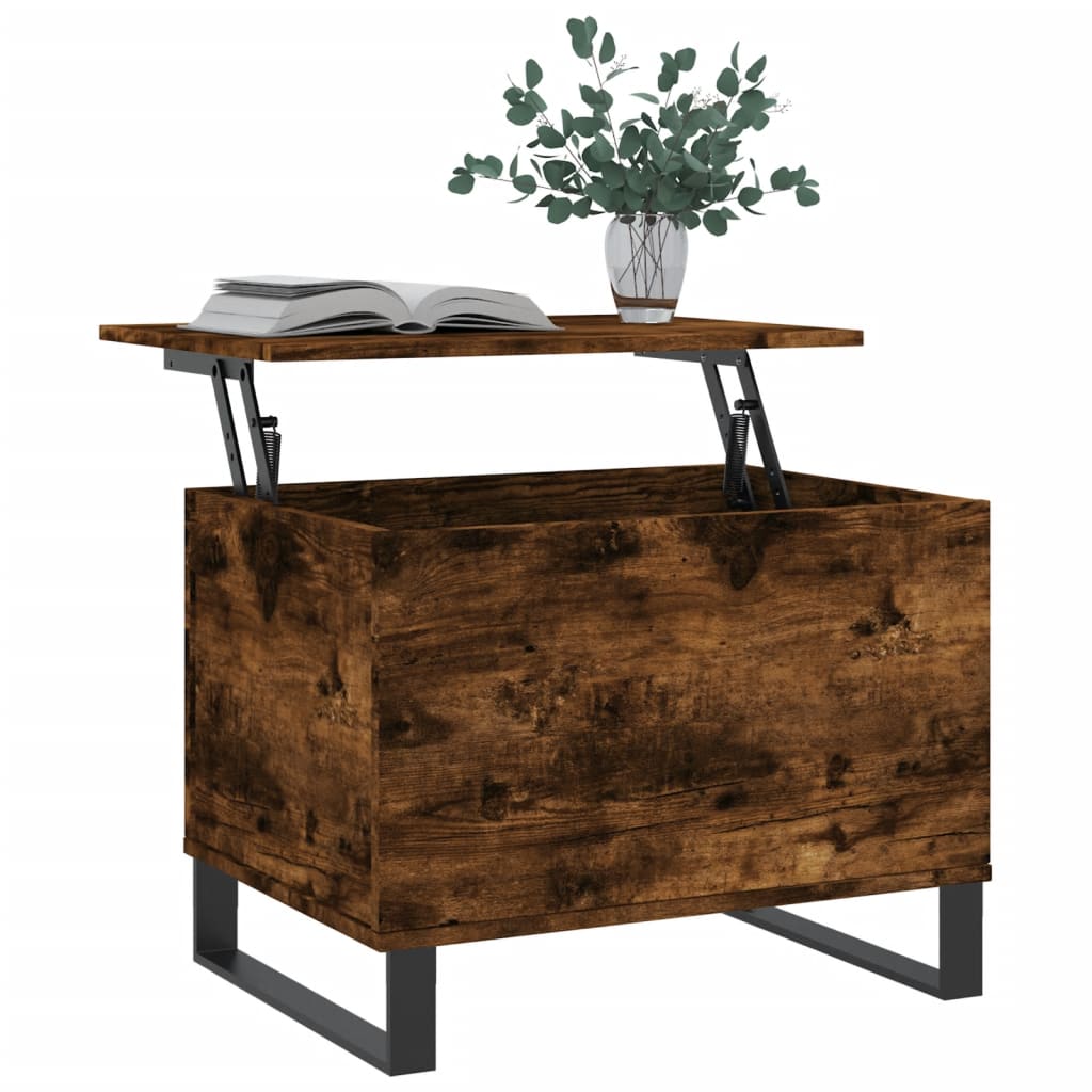 Salongbord røkt eik 60x44,5x45 cm konstruert tre
