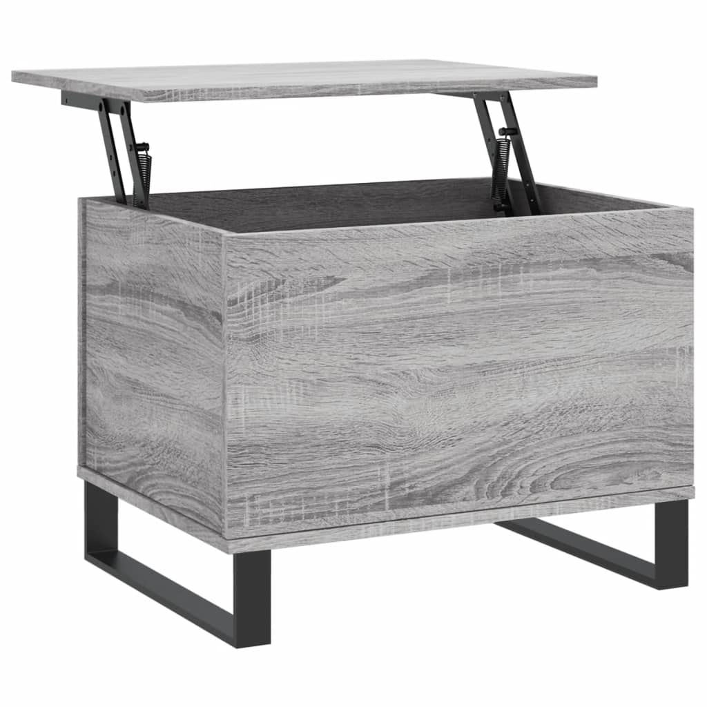 Salongbord grå sonoma 60x44,5x45 cm konstruert tre