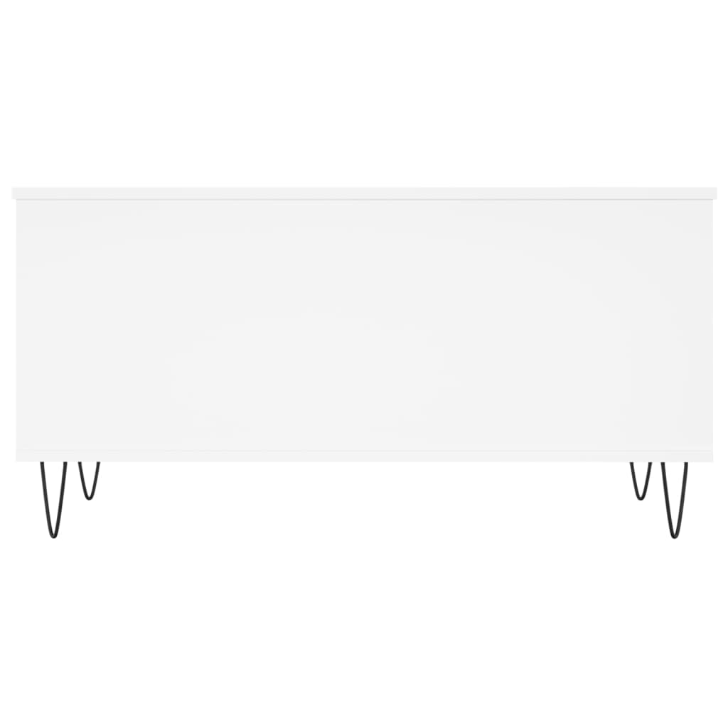 Salongbord hvit 90x44,5x45 cm konstruert tre