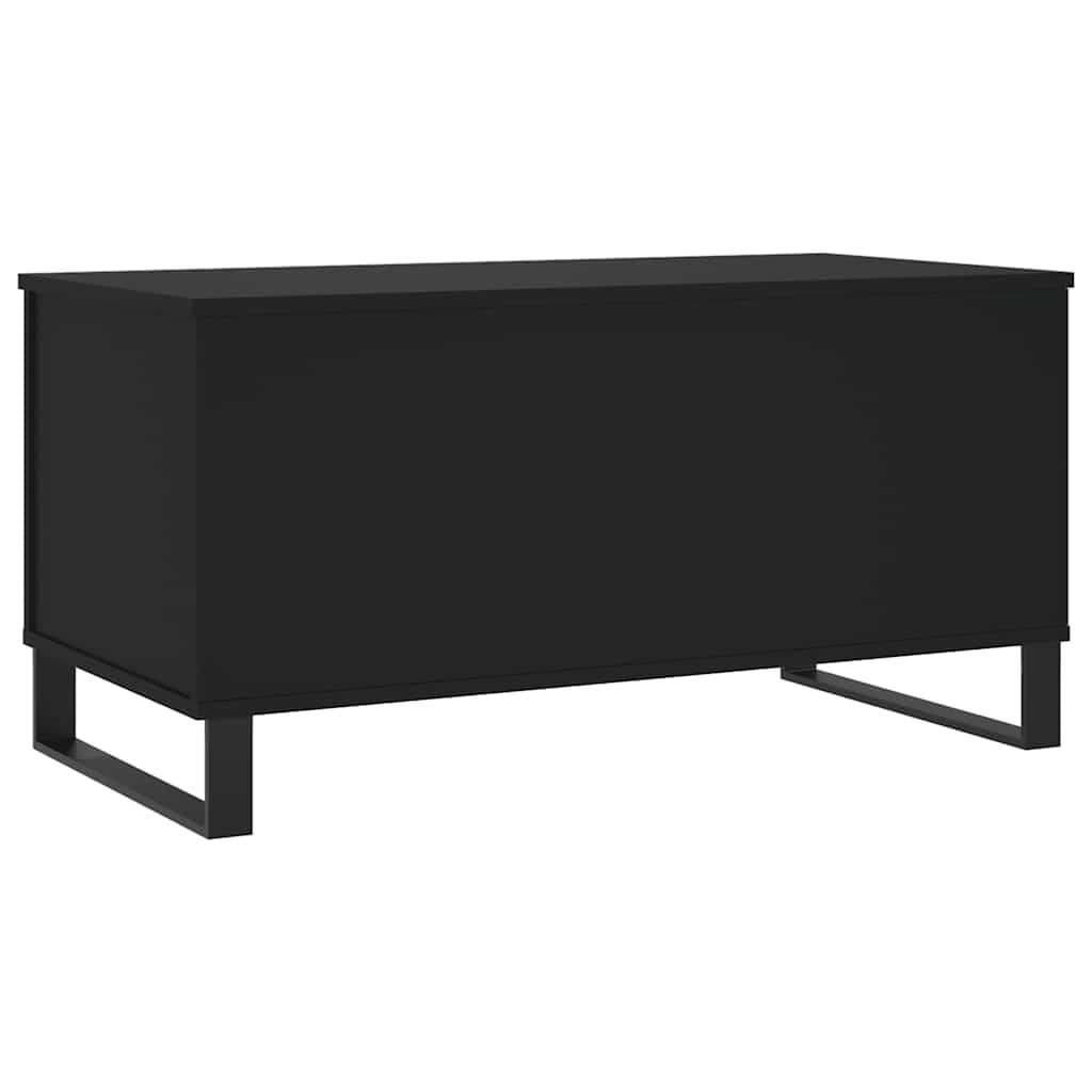 Salongbord svart 90x44,5x45 cm konstruert tre