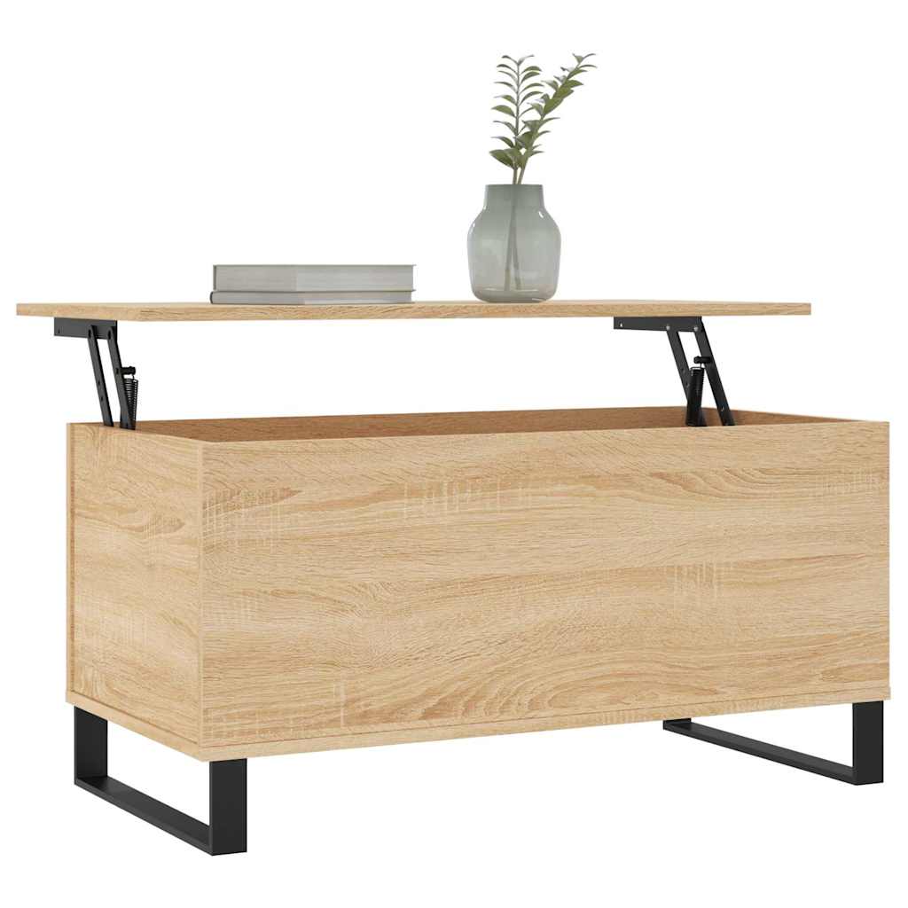 Salongbord sonoma eik 90x44,5x45 cm konstruert tre