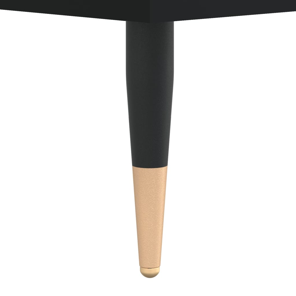 Salongbord svart 102x44,5x50 cm konstruert tre