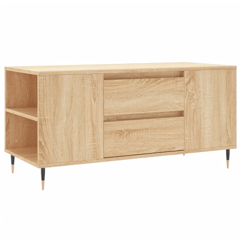Salongbord sonoma eik 102x44,5x50 cm konstruert tre