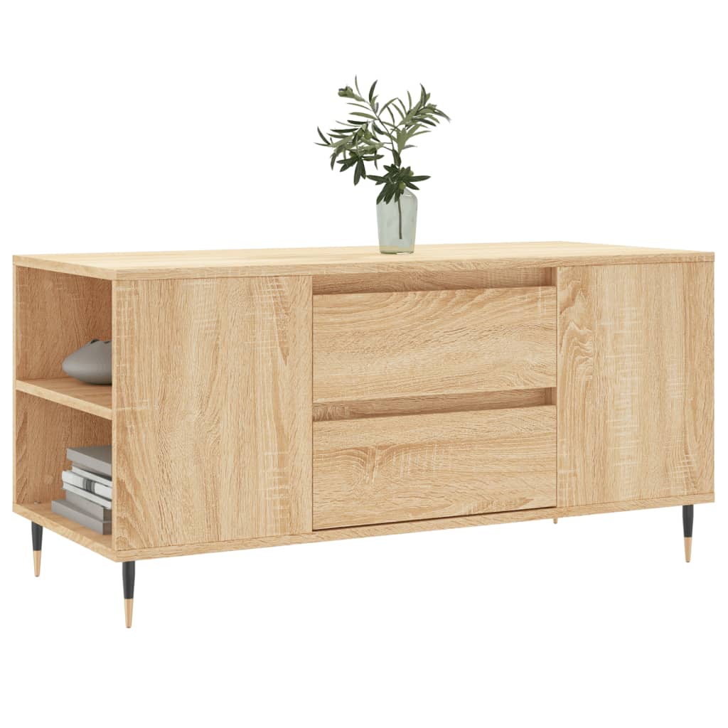 Salongbord sonoma eik 102x44,5x50 cm konstruert tre