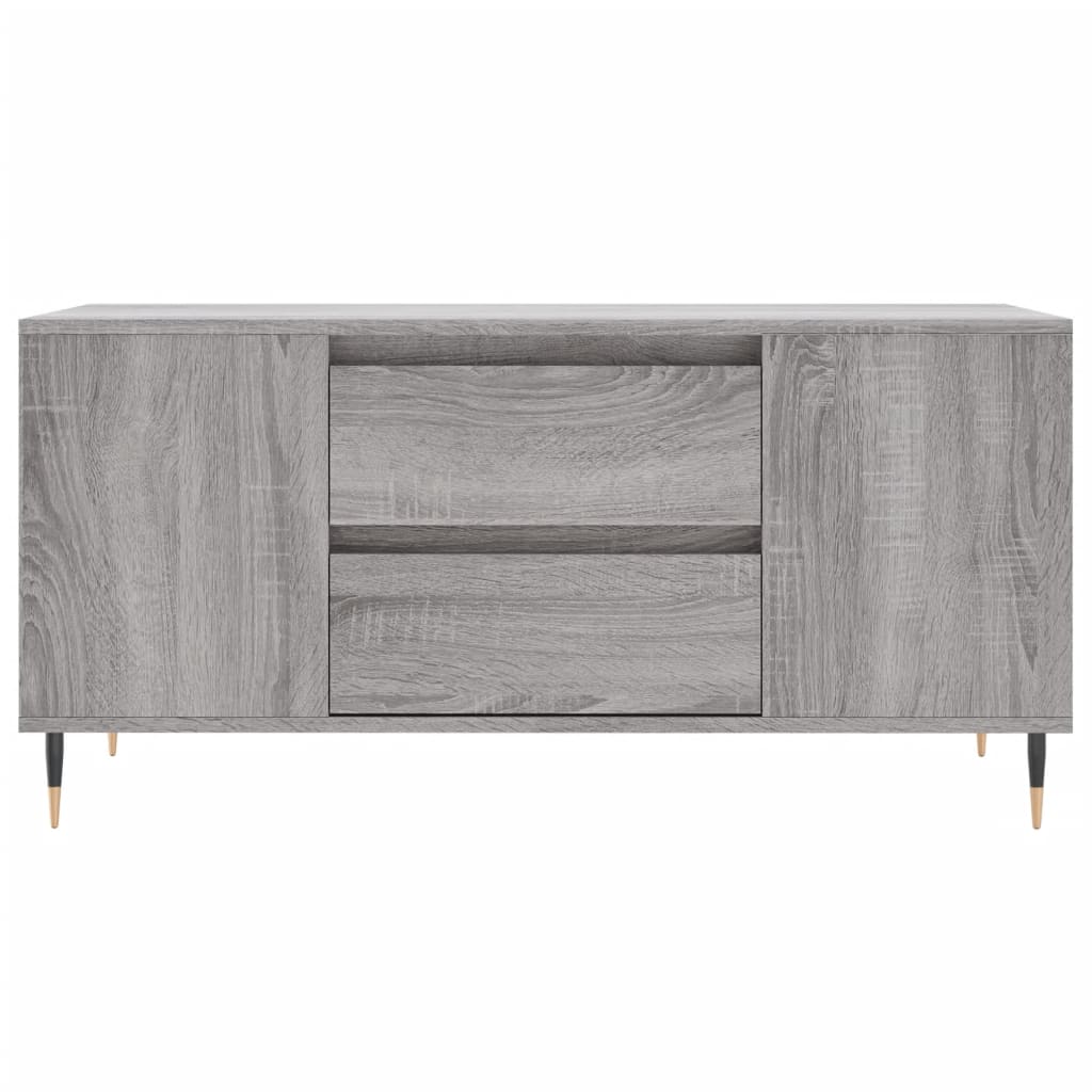 Salongbord grå sonoma 102x44,5x50 cm konstruert tre