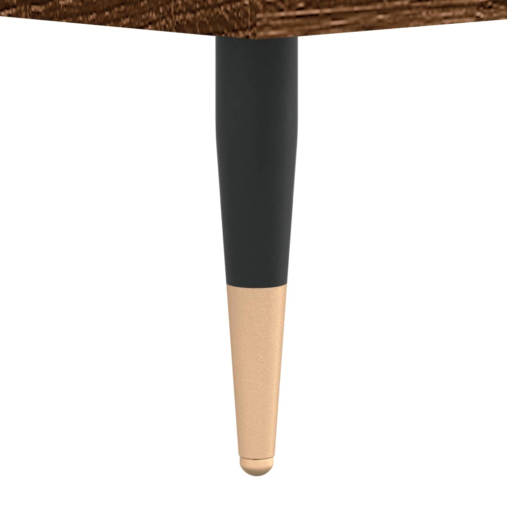 Salongbord brun eik 102x44,5x50 cm konstruert tre