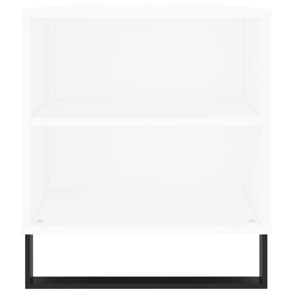 Salongbord hvit 102x44,5x50 cm konstruert tre