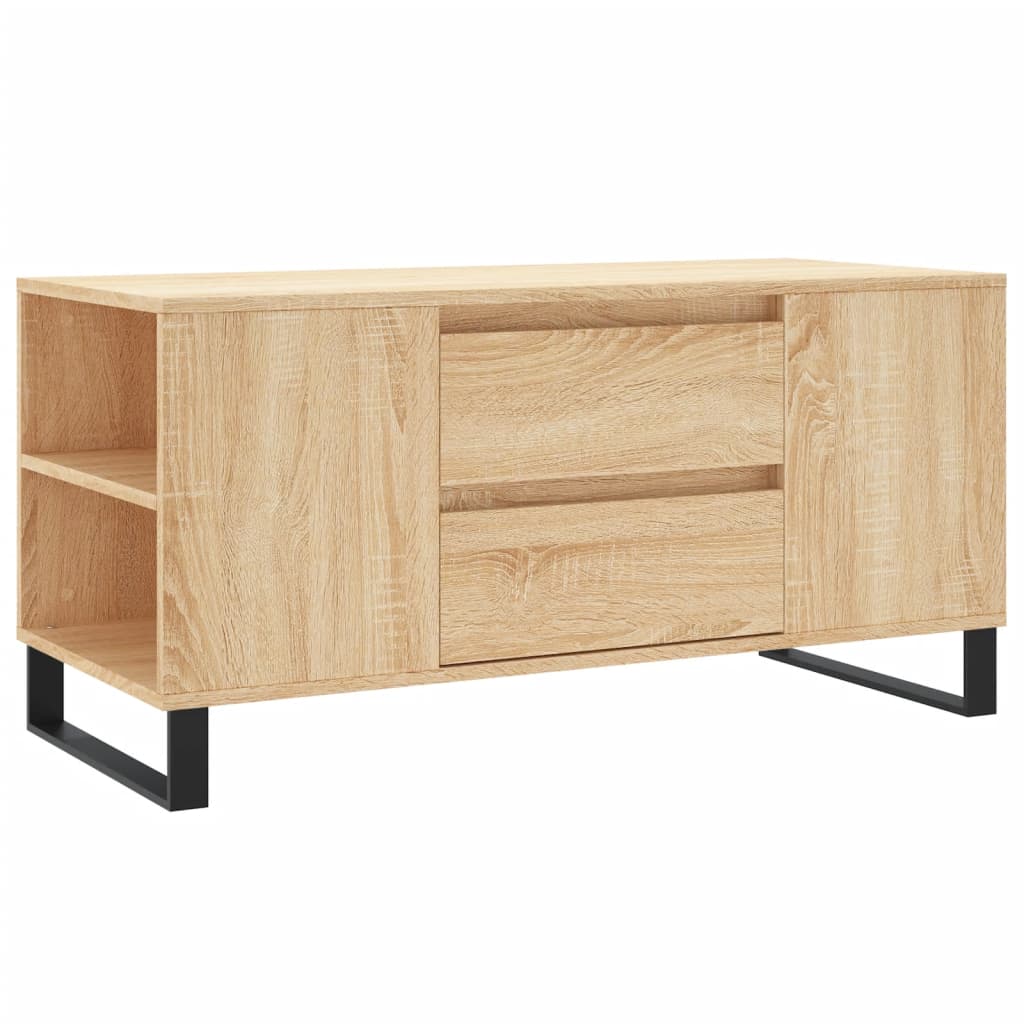 Salongbord sonoma eik 102x44,5x50 cm konstruert tre