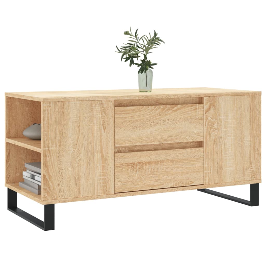 Salongbord sonoma eik 102x44,5x50 cm konstruert tre