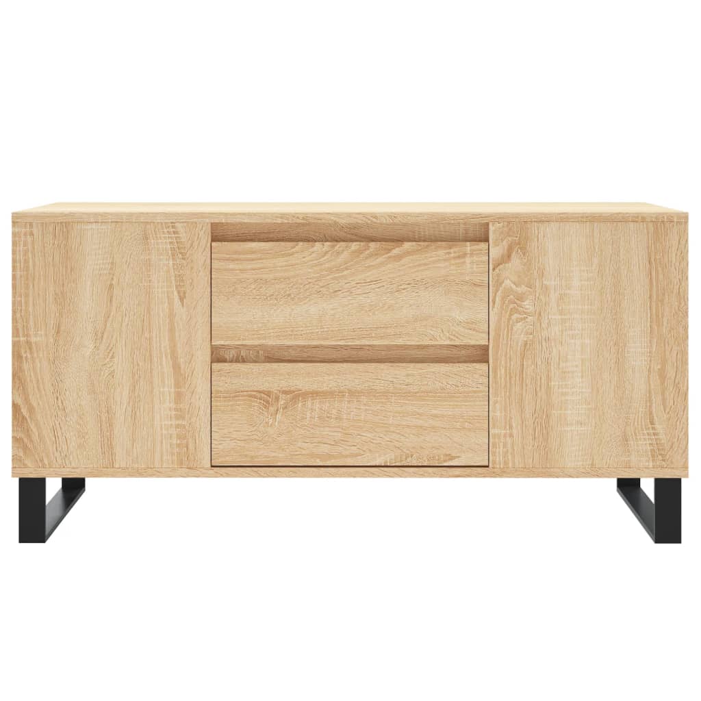 Salongbord sonoma eik 102x44,5x50 cm konstruert tre