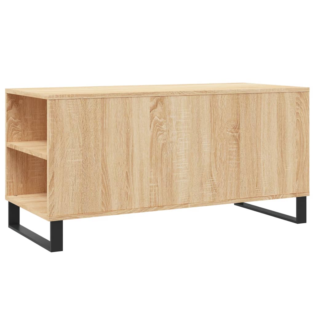 Salongbord sonoma eik 102x44,5x50 cm konstruert tre