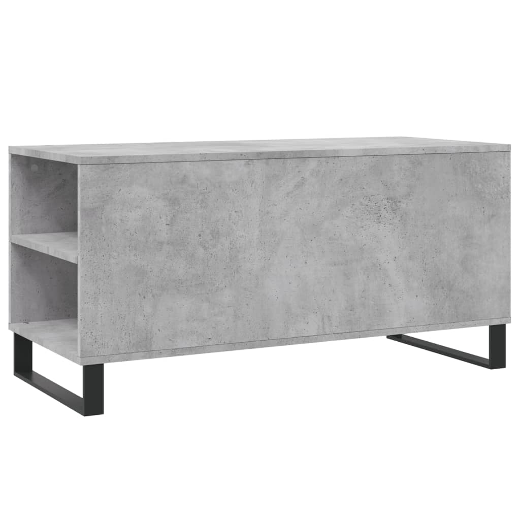Salongbord betonggrå 102x44,5x50 cm konstruert tre