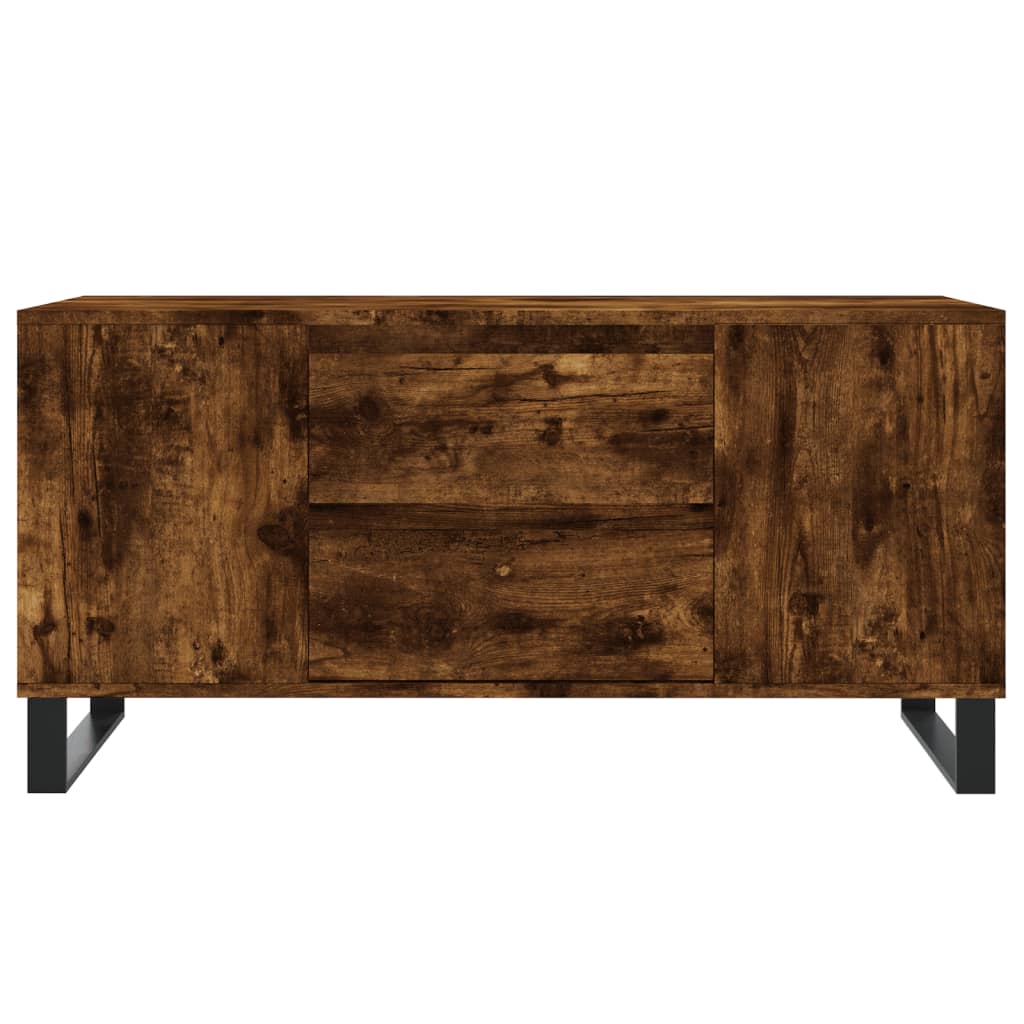 Salongbord røkt eik 102x44,5x50 cm konstruert tre