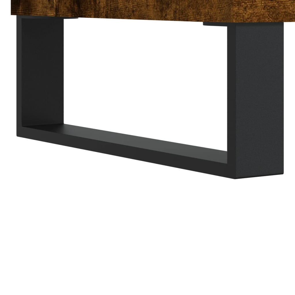 Salongbord røkt eik 102x44,5x50 cm konstruert tre