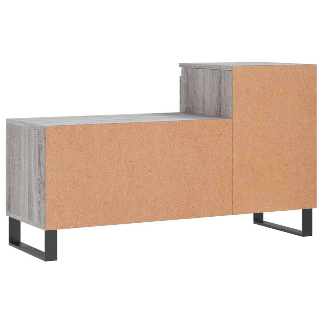 Skoskap grå sonoma 102x36x60 cm konstruert tre