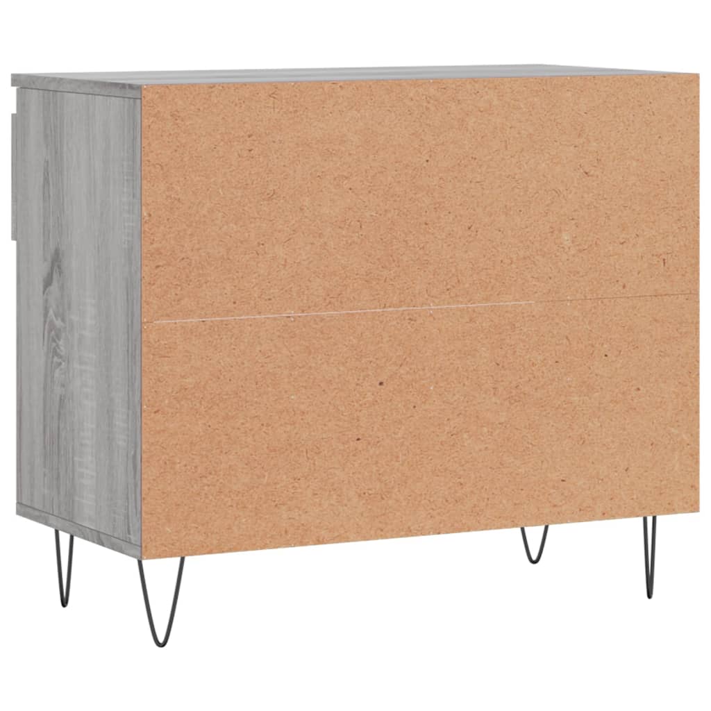 Skoskap grå sonoma 70x36x60 cm konstruert tre